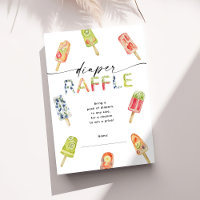 Watercolor Popsicle Ready to Pop Diaper Raffle