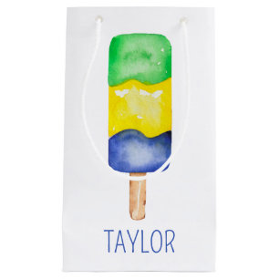 Watercolor Popsicle Small Gift Bag