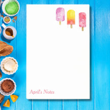 Watercolor Popsicles Personalised  