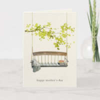 Watercolor Porch Swing Mother's Day Card