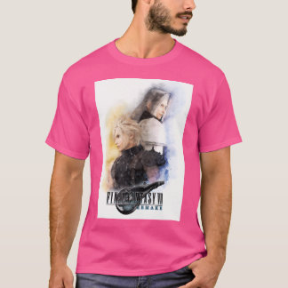 Watercolor Portrait Of Cloud Strife And Sephiroth T-Shirt