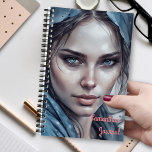 Watercolor Portrait of Woman in Blue Hues Notebook<br><div class="desc">Dive into creativity with our fabulous notebook featuring a stunning watercolor sketch of a woman in dreamy blue hues. Tailored for females, teens, and young adults, it's not just a notebook; it's your personal canvas for expression. The customisation factor! Insert your name and define the notebook's purpose to make it...</div>