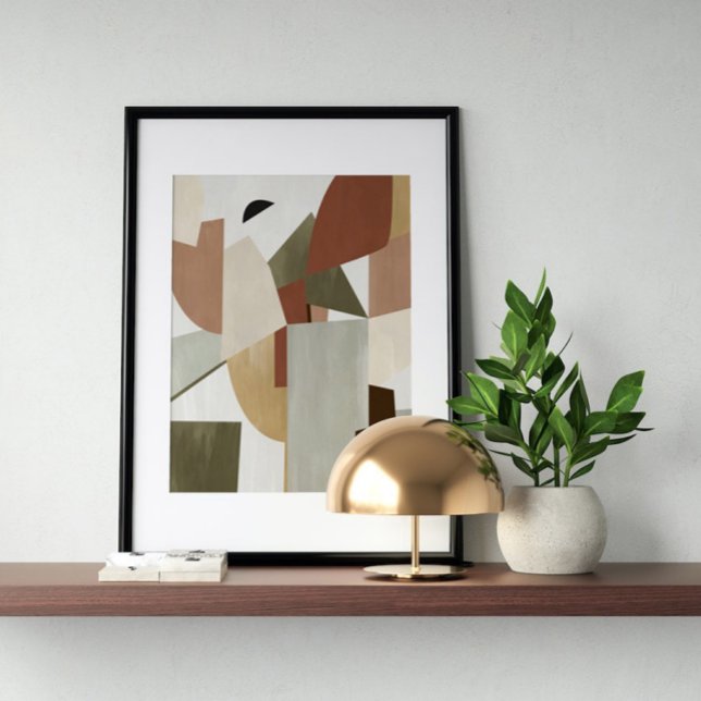 Watercolor poster Abstract Geometrical modern art (Creator Uploaded)