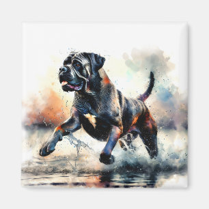 Watercolor powerful Cane Corso dog Magnet