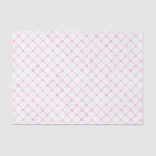 Watercolor Preppy Pink Ribbon Bow Pattern Tissue Paper