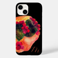 Watercolor prickly pears Cactus Monogram