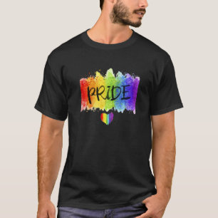 Watercolor Pride Day Peace Day  Lgbtq Pride Month T-Shirt