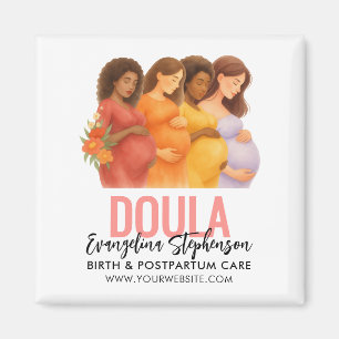 Watercolor Professional Birth Postpartum Doula Magnet