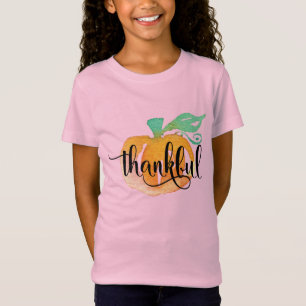 Watercolor Pumpkin Fall Autumn Season T-Shirt