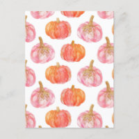 watercolor pumpkin fall pattern 