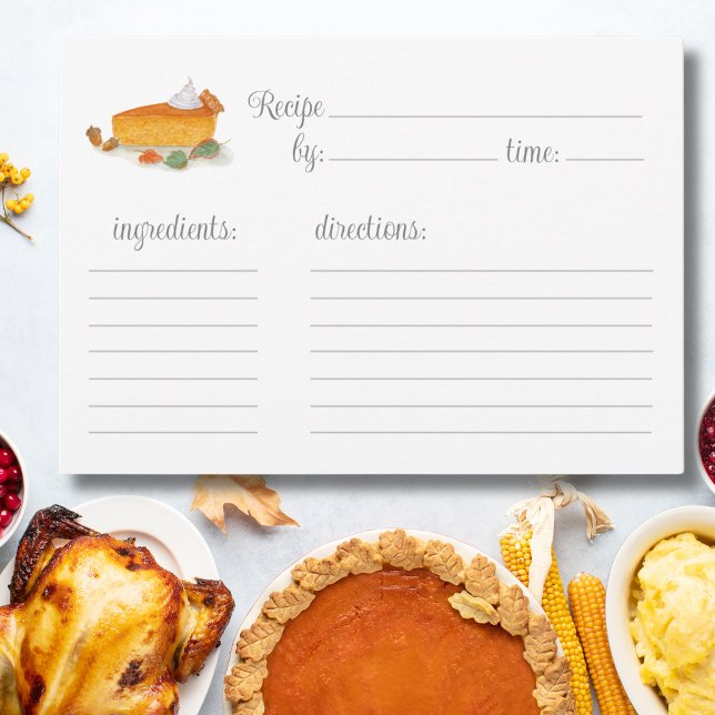 Watercolor Pumpkin Pie Recipe (Creator Uploaded)