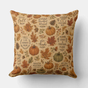 watercolor Pumpkin Style Pillow Cover