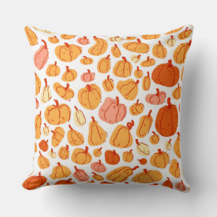 watercolor Pumpkin Style Pillow Cover