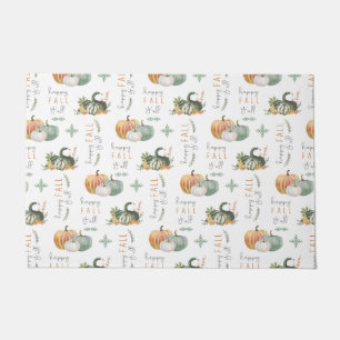 WATERCOLOR PUMPKINS AND GOURDS DOORMAT