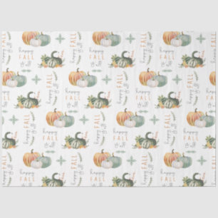 WATERCOLOR PUMPKINS AND GOURDS TISSUE PAPER