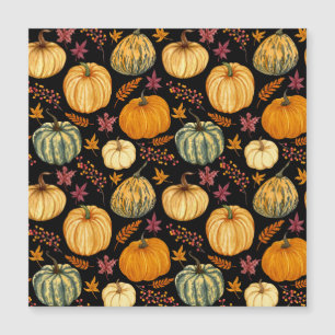 Watercolor Pumpkins: Autumn Seamless Pattern.