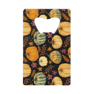 Watercolor Pumpkins: Autumn Seamless Pattern.
