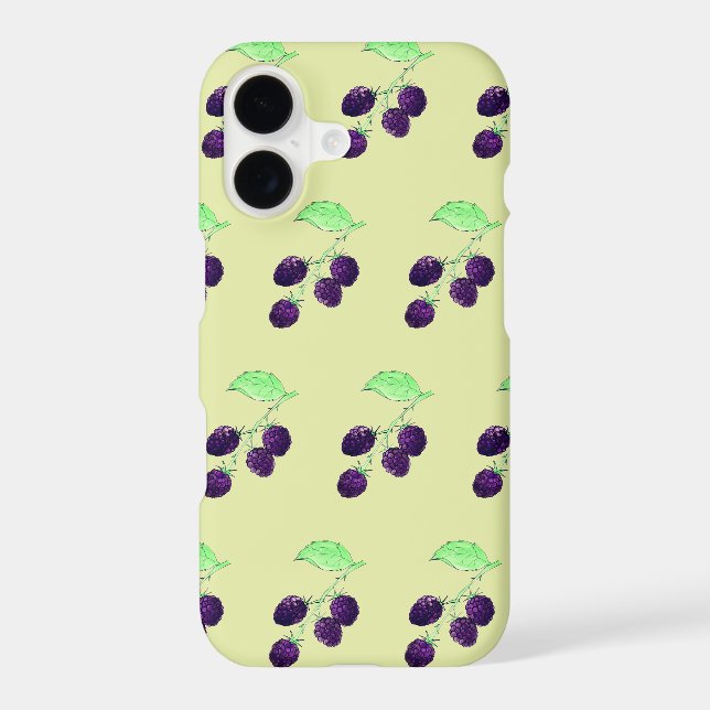 Watercolor Purple Blackberry Botanical (Back)
