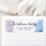 WATERCOLOR purple blue modern script<br><div class="desc">Setup as a template it is easy to customise with your own text - make it yours! - - - - - - - - - - - - - - - - - - - - - - Love the design but want to see it altered - different colour...</div>