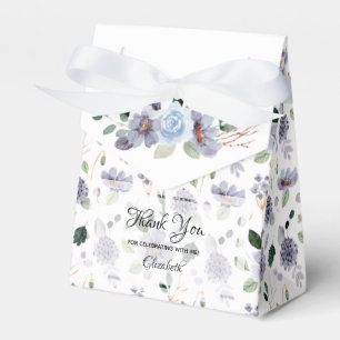 Watercolor Purple Floral  Favour Box