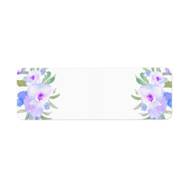 watercolor purple flowers (Front)