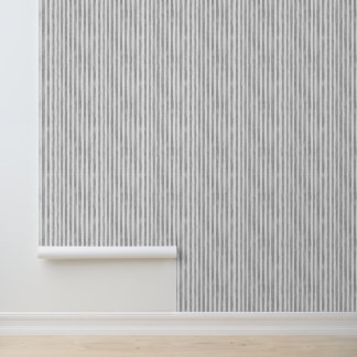 Watercolor Purple Grey Pinstripes Wallpaper