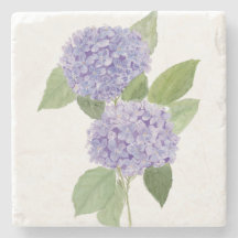 Watercolor Purple Hydrangea