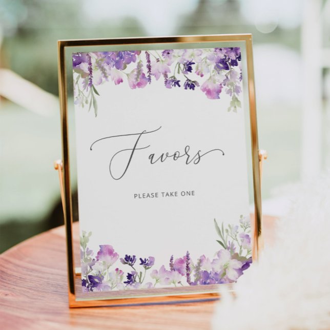 Watercolor purple lavender Favours Poster (Creator Uploaded)