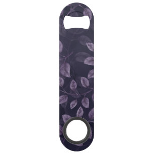 Watercolor Purple Leaves Pattern