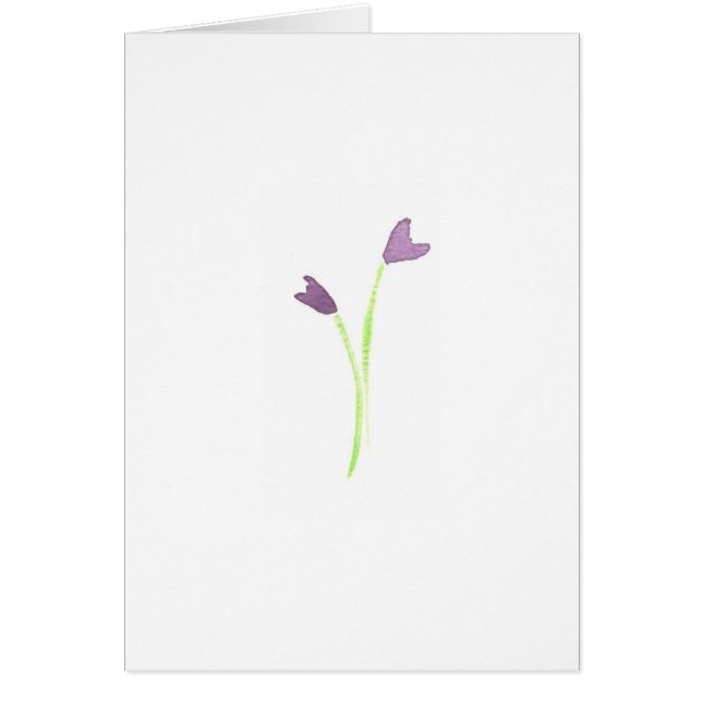Watercolor Purple Lilies (Front)