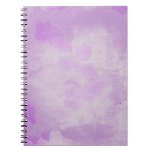Watercolor Purple Spiral Notebook