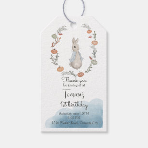 Watercolor Rabbit Peter Gift Tags