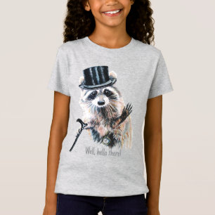 Watercolor Raccoon with Top Hat – Dapper Gentleman
