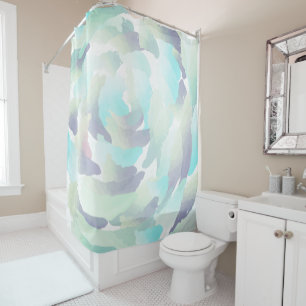 Watercolor Rain Clouds Shower Curtain