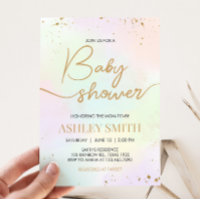Watercolor Rainbow Baby Shower