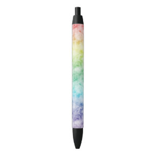 Watercolor Rainbow Black Ink Pen