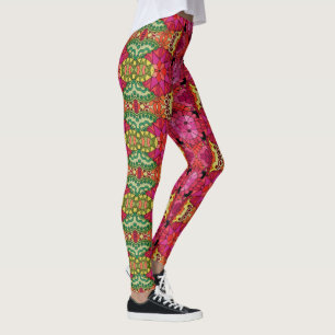 Watercolor Rainbow Colours Mandala Leggings