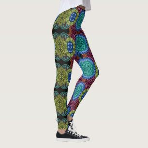 Watercolor Rainbow Colours Mandala Leggings