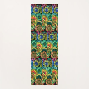 Watercolor Rainbow Colours Mandala Yoga Mat