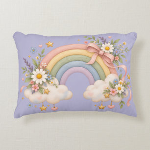 Watercolor Rainbow Gift – Charming Cloud Decorative Cushion