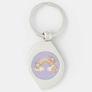 Watercolor Rainbow Gift – Charming Cloud Key Ring
