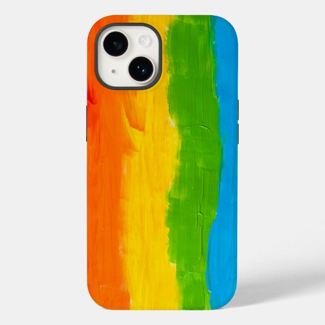 Watercolor Rainbow LGBT Pride Flag Case-Mate iPhone Case (Back)