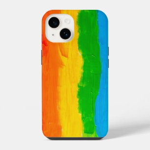 Watercolor Rainbow LGBT Pride Flag iPhone 14 Case