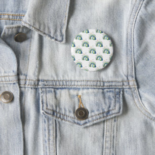 Watercolor Rainbow Pattern 6 Cm Round Badge