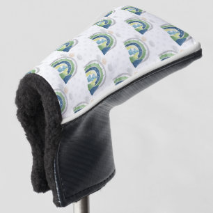 Watercolor Rainbow Pattern Golf Head Cover