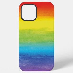 Watercolor Rainbow Pride Bright Vibrant iPhone 12 Pro Max Case