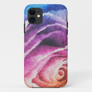 Watercolor Rainbow Rose Case-Mate iPhone Case