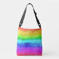 Watercolor Rainbow Stripes