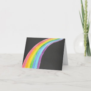 Watercolor Rainbow Thank You Card