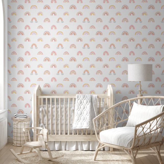 Watercolor Rainbows Wallpaper (Kids)
